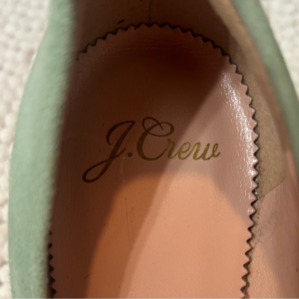 JCREW Mint Green Jeweled Heels - Picture 6 of 8